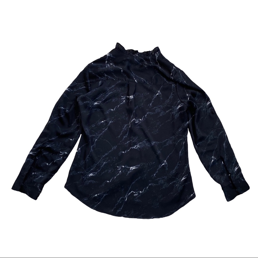 Black Marble Blouse